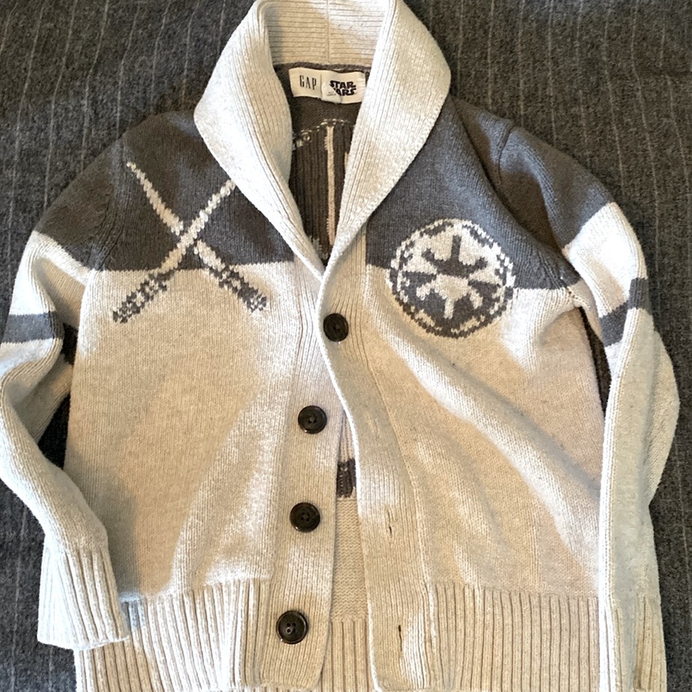 Gap Kids Cardigan Sweater, Star Wars, Small